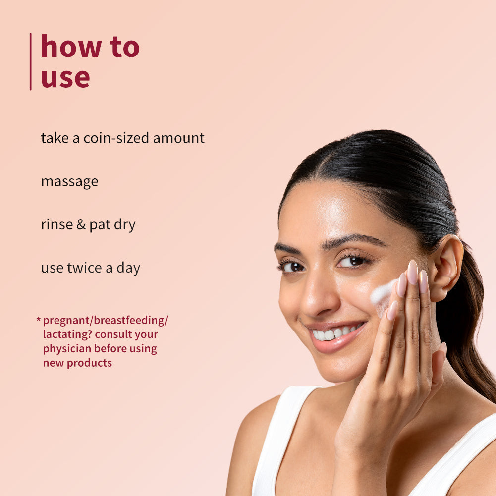 Plum Saffron & Papaya Glow Bright Face Wash | Enhances Glow | Brightens Skin | Gentle & Non-Drying, 100g x 2 Buy at Indicrest Image 13