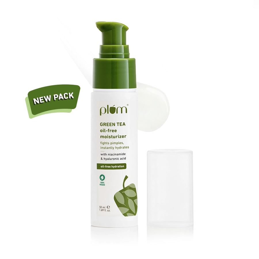 Plum Green Tea Oil-Free Moisturizer for Oily Skin | Fights Acne & Controls Oil | Non-Comedogenic, 50ml Buy at Indicrest Image 2