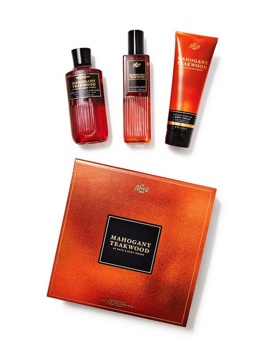 Bath & Body Works Mahogany Teakwood Gift Set, Set of 3 Buy at Indicrest