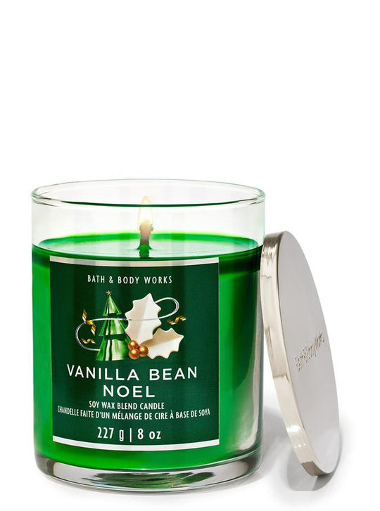 Bath & Body Works Vanilla Bean Noel Single Wick Candle, 227 g / 8 oz Buy at Indicrest