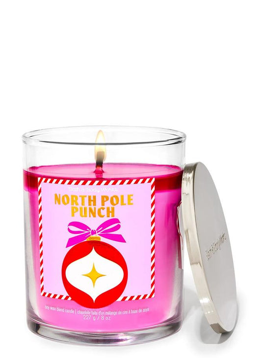 Bath & Body Works North Pole Punch Single Wick Candle, 227 g / 8 oz Buy at Indicrest
