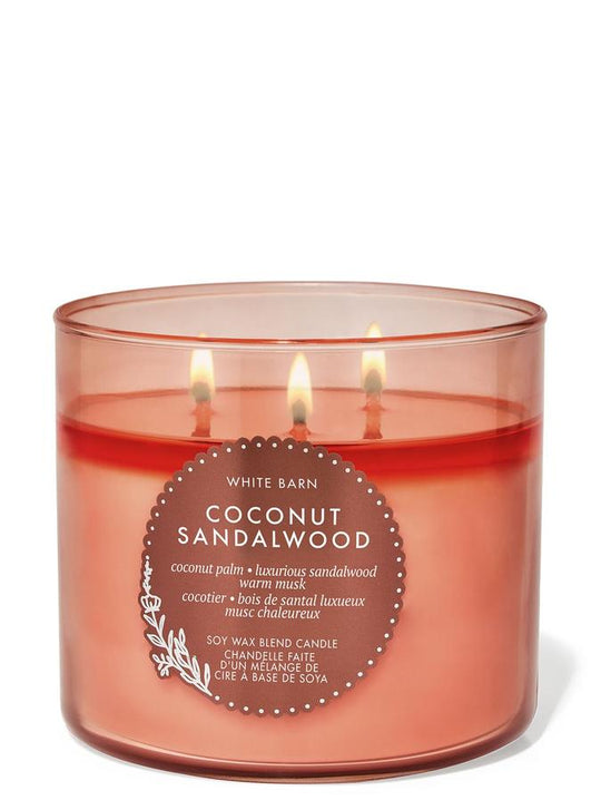 Bath & Body Works Coconut Sandalwood 3-Wick Candle, 411 g/ 14.5 oz Buy at Indicrest