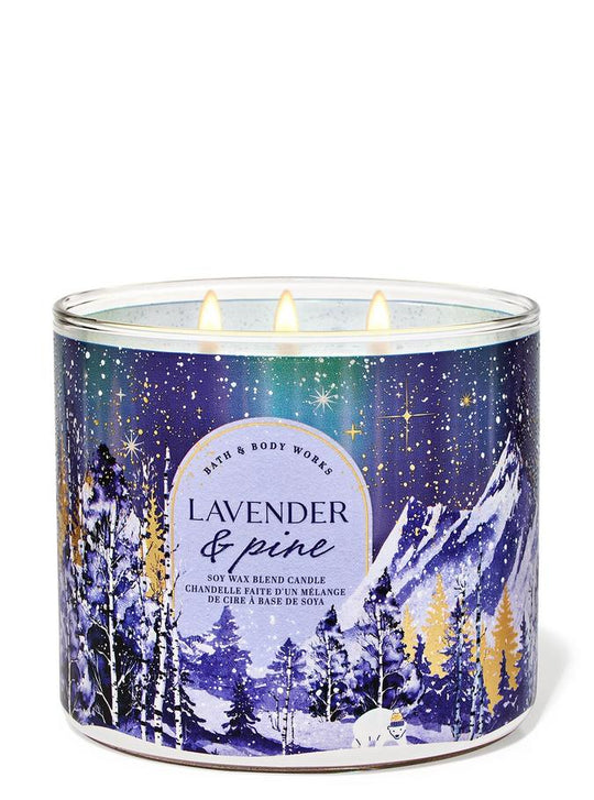 Bath & Body Works Lavender & Pine 3-Wick Candle, 411 g/14.5 oz Buy at Indicrest