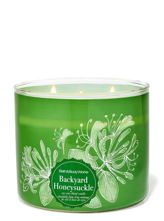 Bath & Body Works Backyard Honeysuckle 3-Wick Candle, 411 g/ 14.5 oz Buy at Indicrest