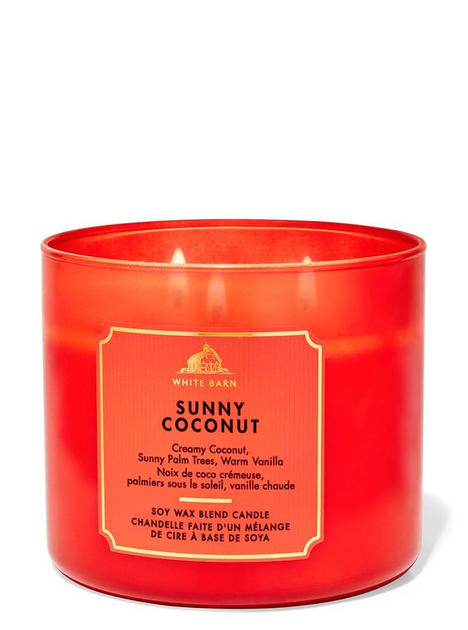 Bath & Body Works Sunny Coconut 3-Wick Candle, 411 g/ 14.5 oz Buy at Indicrest Image 2