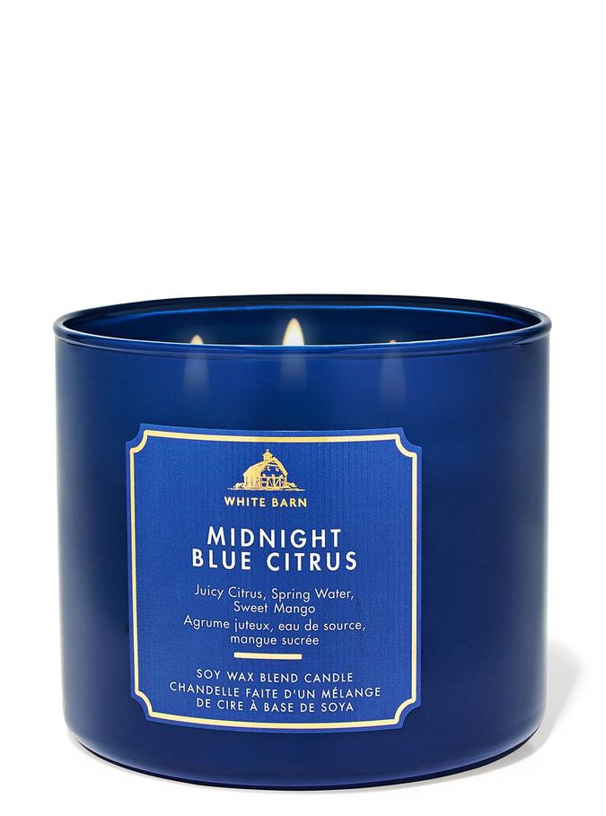 Bath & Body Works Midnight Blue Citrus 3-Wick Candle, 411 g/ 14.5 oz Buy at Indicrest Image 2