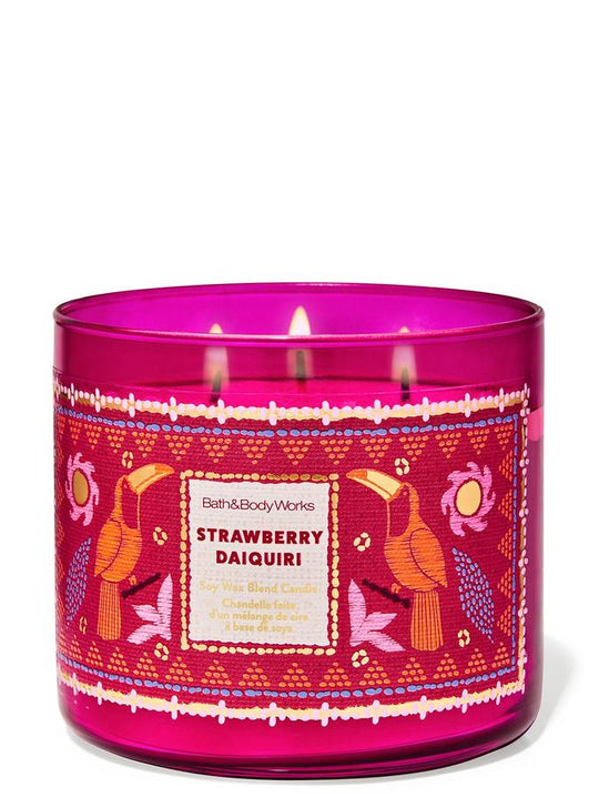 Bath & Body Works Strawberry Daiquiri 3-Wick Candle, 411 g/ 14.5 oz Buy at Indicrest