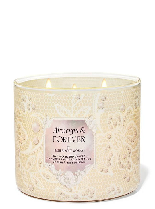 Bath & Body Works Always & Forever 3-Wick Candle, 411 g/ 14.5 oz Buy at Indicrest