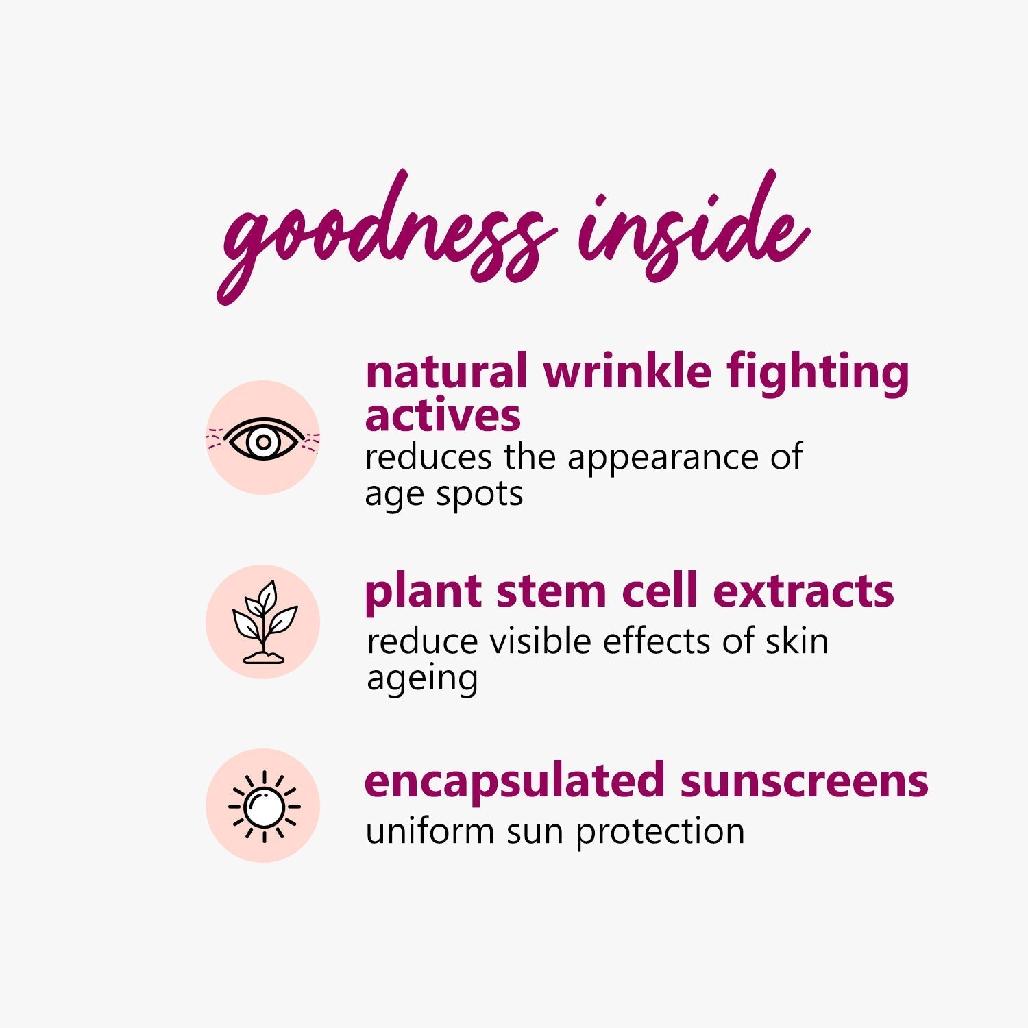 Plum Plum Bright Years All-Day Defence SPF 45 Sunscreen for Mature Skin | With Plant Stem Cell Extracts | Skin Aging, 45ml Buy at Indicrest Image 3