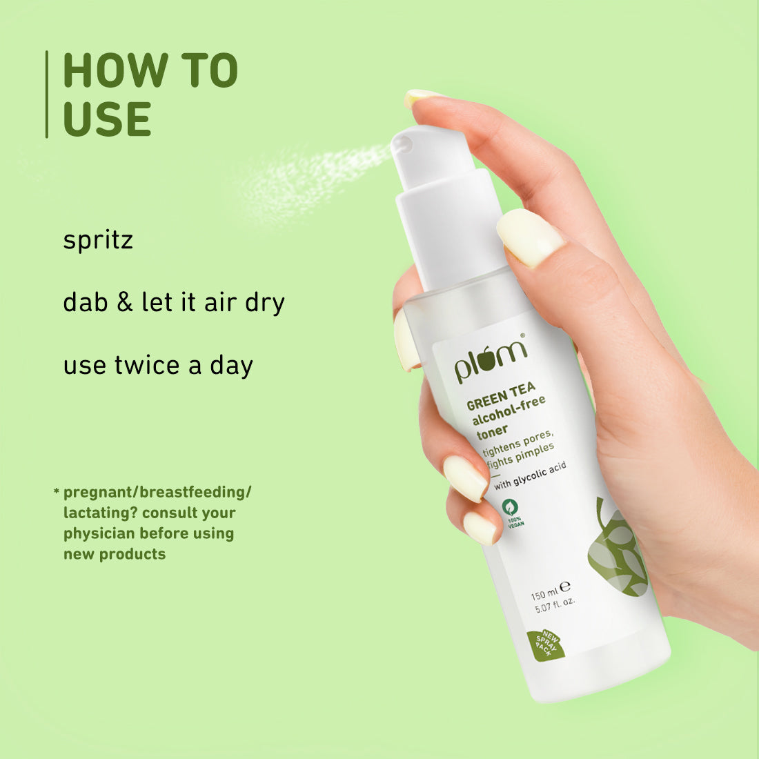 Plum Green Tea Alcohol-Free, Pore Tightening Face Toner | Tightens Pores | Non-Comedogenic | Dermat-Tested, 200ml Buy at Indicrest Image 13