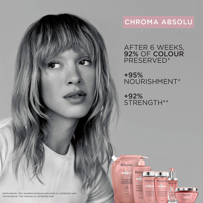 Kerastase Chroma Absolu Bain Riche Shampoo For Color Treated Thick Hair, Sulphate-Free, 250ml