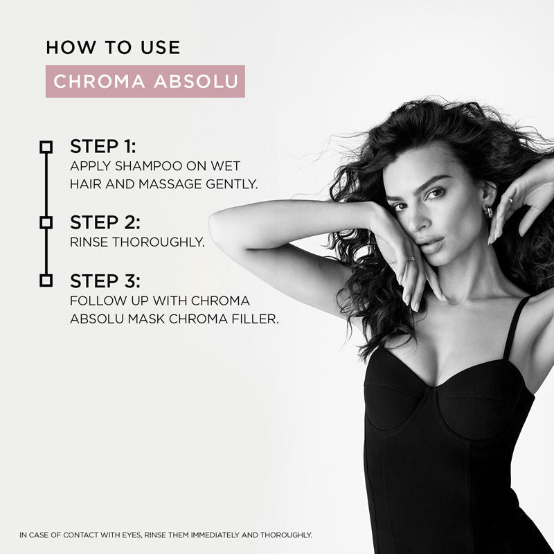 Kerastase Chroma Absolu Bain Riche Shampoo For Color Treated Thick Hair, Sulphate-Free, 250ml