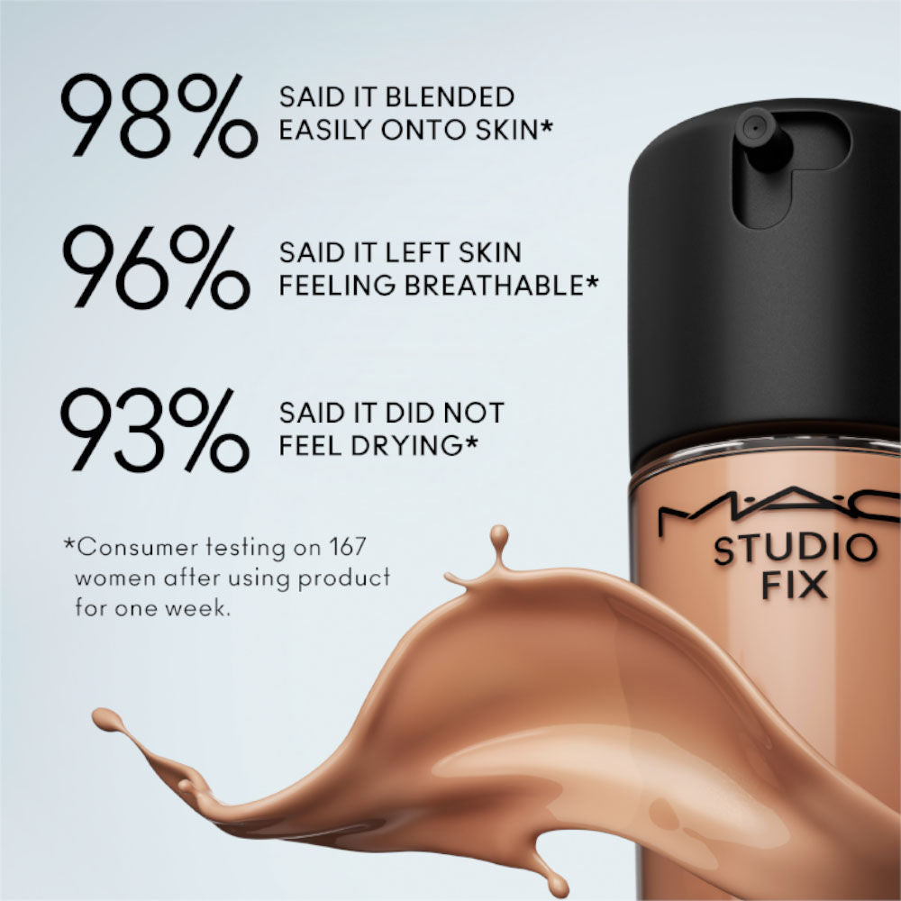 M.A.C Studio Fix Fluid SPF 15 Soft Matte Foundation With Hyaluronic Acid - C40, 30ml Buy at Indicrest Image 6