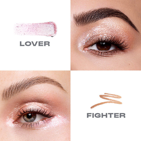 MORPHE Mixed Signals Dual-ended Cream & Liquid Eyeshadow Stick - Lover / Fighter, 1.9ml+0.8g