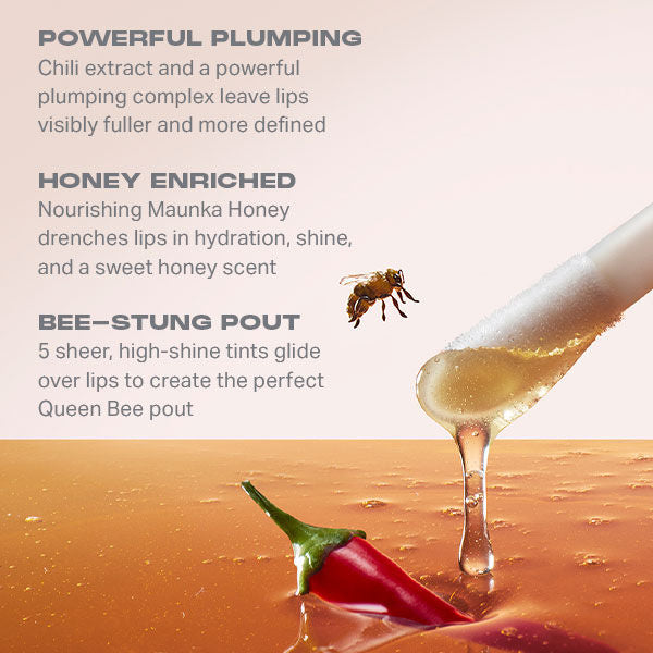 MORPHE Hot Honeys Plumping Lip Oil - Queen Bee, 4.5ml
