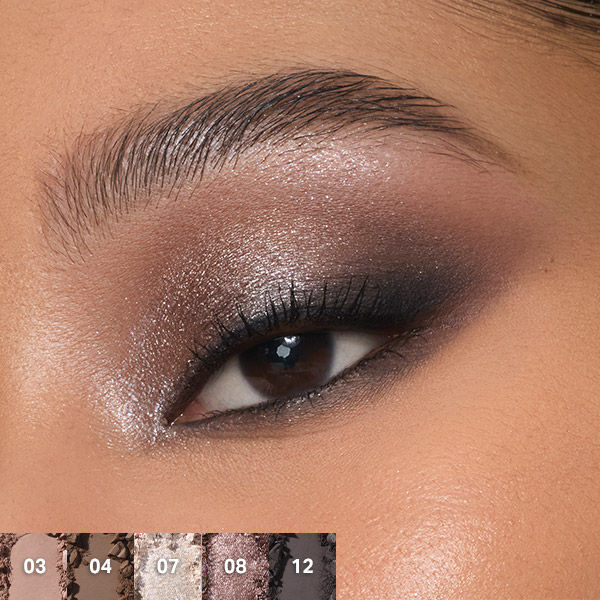 MORPHE ChromaPlus 12-Pan Eyeshadow Palette - Moon Stone, 15g