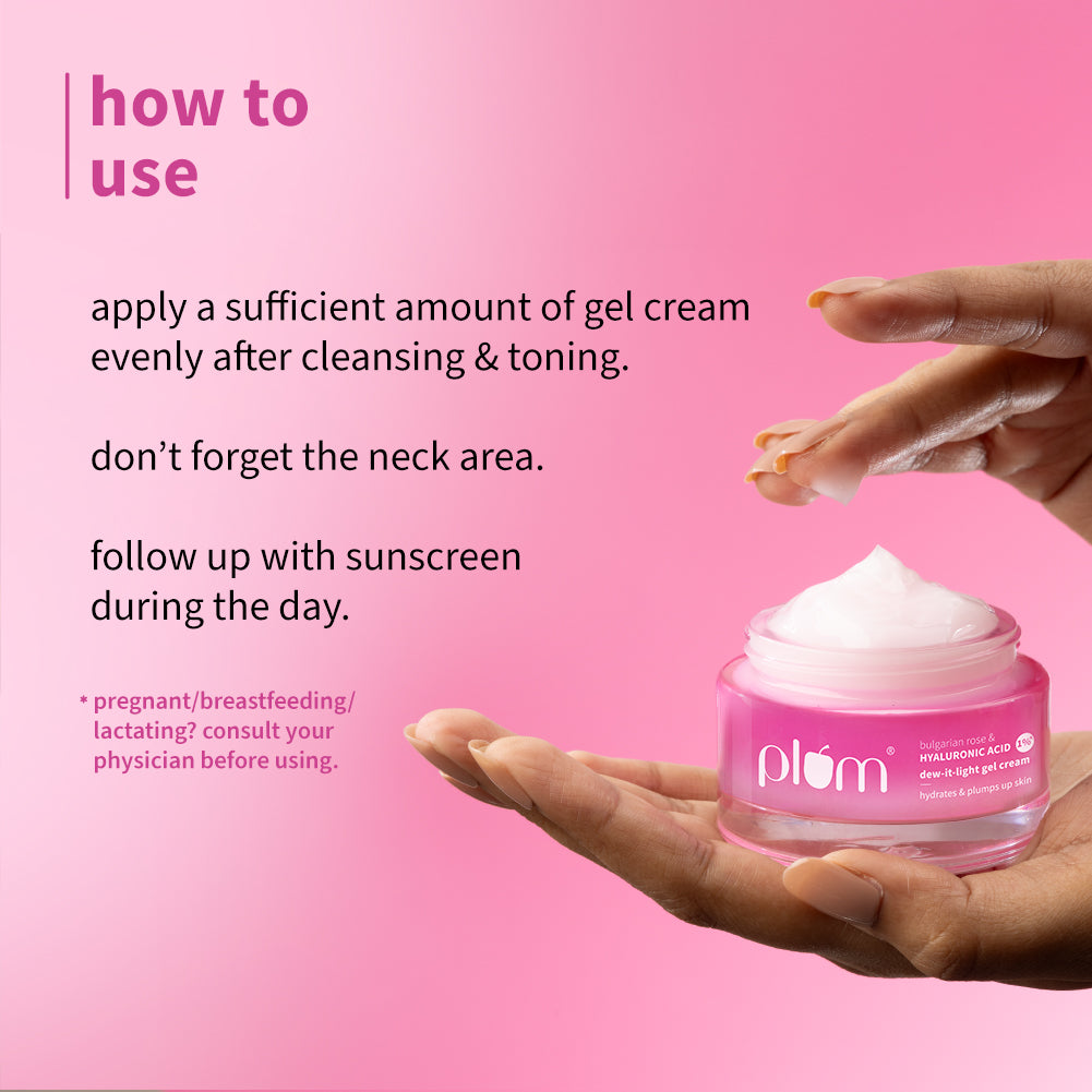 Plum Bulgarian Rose and 1% Hyaluronic Acid Cream | 120-Hr Hydration | Lightweight & Quick-Absorbing, 50g Buy at Indicrest Image 8