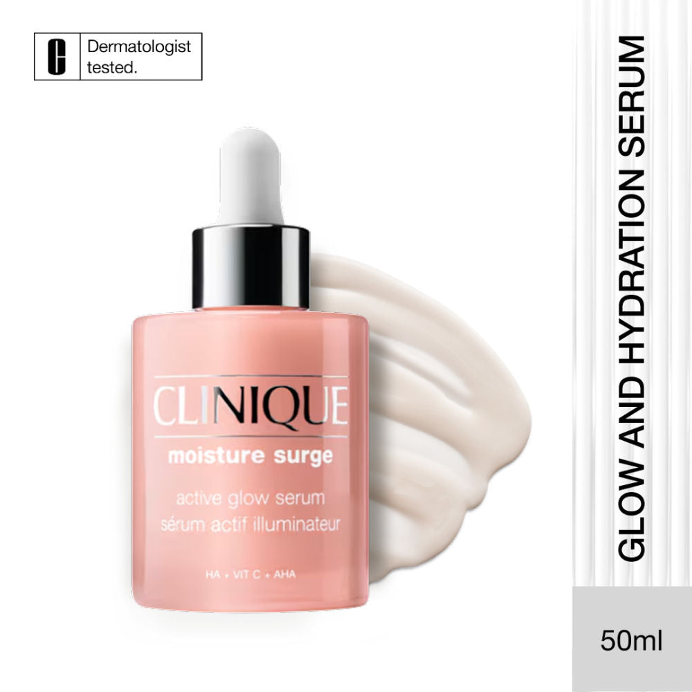 Clinique Moisture Surge Active Glow Serum with Vitamin C, Lactic Acid & Hyaluronic Acid, 50ml, Buy from Indicrest