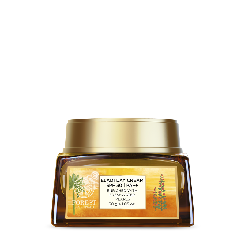 Forest Essentials Eladi Day Cream With SPF 30 PA++ Ayurvedic For Acne Prone Skin With Niacinamide, 30g, Buy from Indicrest
