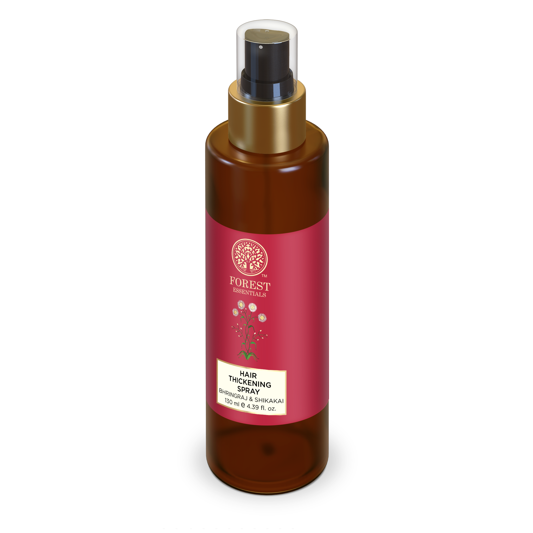 Forest Essentials Hair Thickening Spray Bhringraj & Shikakai - Promotes Regrowth, Controls Hair Fall, 130ml