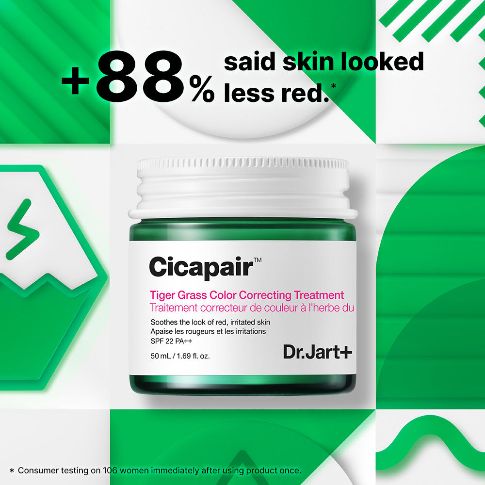 Dr.Jart+ Cicapair Tiger Grass Color Correcting Treatment With Cica Extracts & Niacinamide, Dermatologist Tested, 15ml