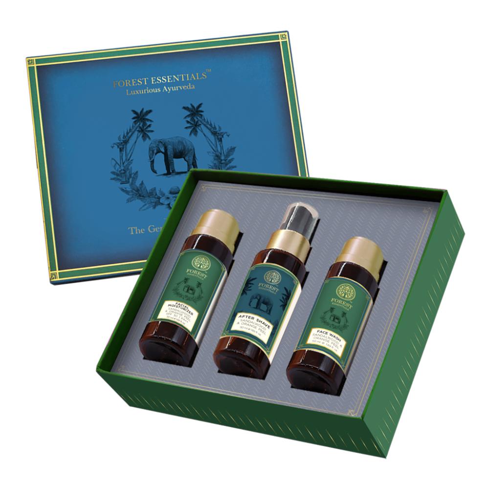Forest Essentials Skincare Gift Set for Men - Premium Skincare & Grooming Gift Box, 50ml each, Buy from Indicrest