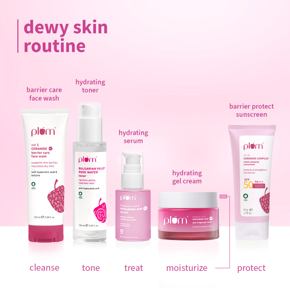 Plum Bulgarian Rose and 1% Hyaluronic Acid Cream | 120-Hr Hydration | Lightweight & Quick-Absorbing, 50g Buy at Indicrest Image 11