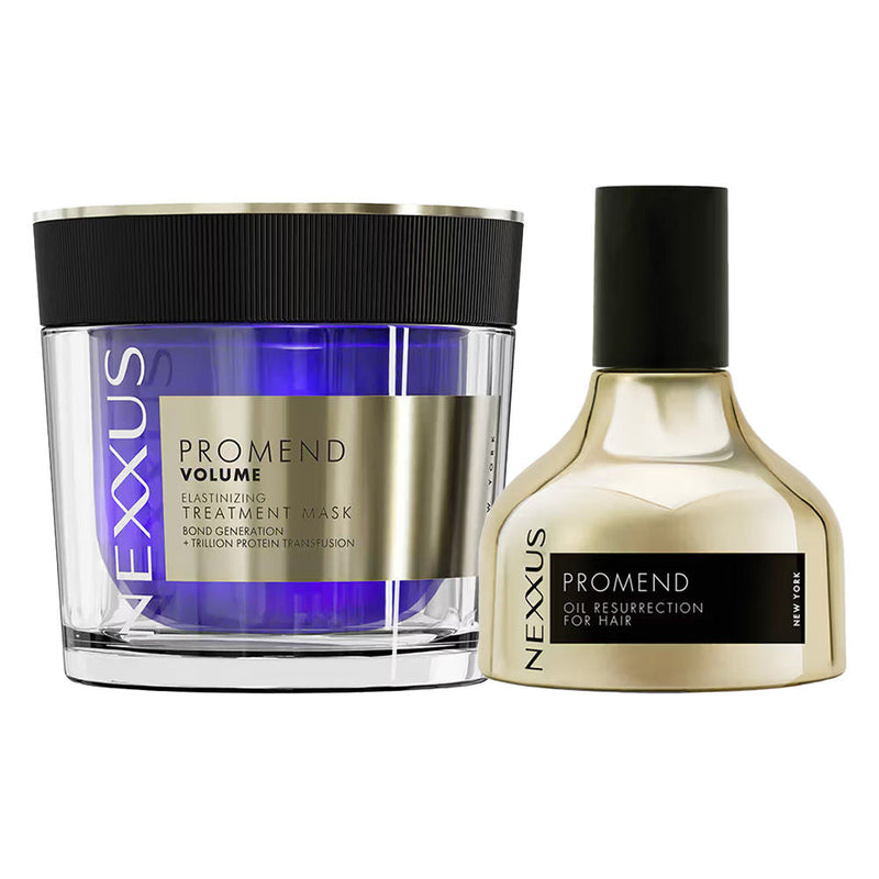 Nexxus Promend Volumizing Mask + Oil Resurrection Hair Serum Combo, 2pcs, Buy from Indicrest