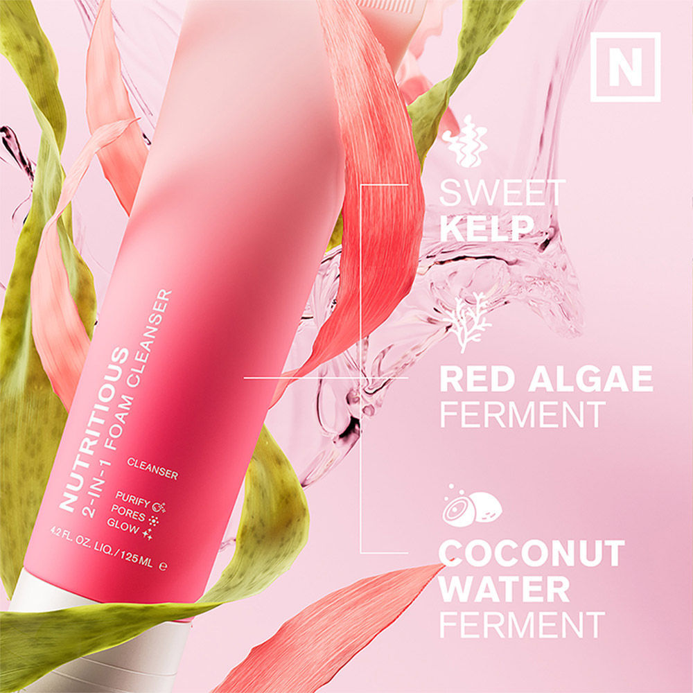 Estee Lauder Nutritious 2-In-1 Foam Cleanser with Niacinamide for Pore Minimization, For Oily Skin, 125ml