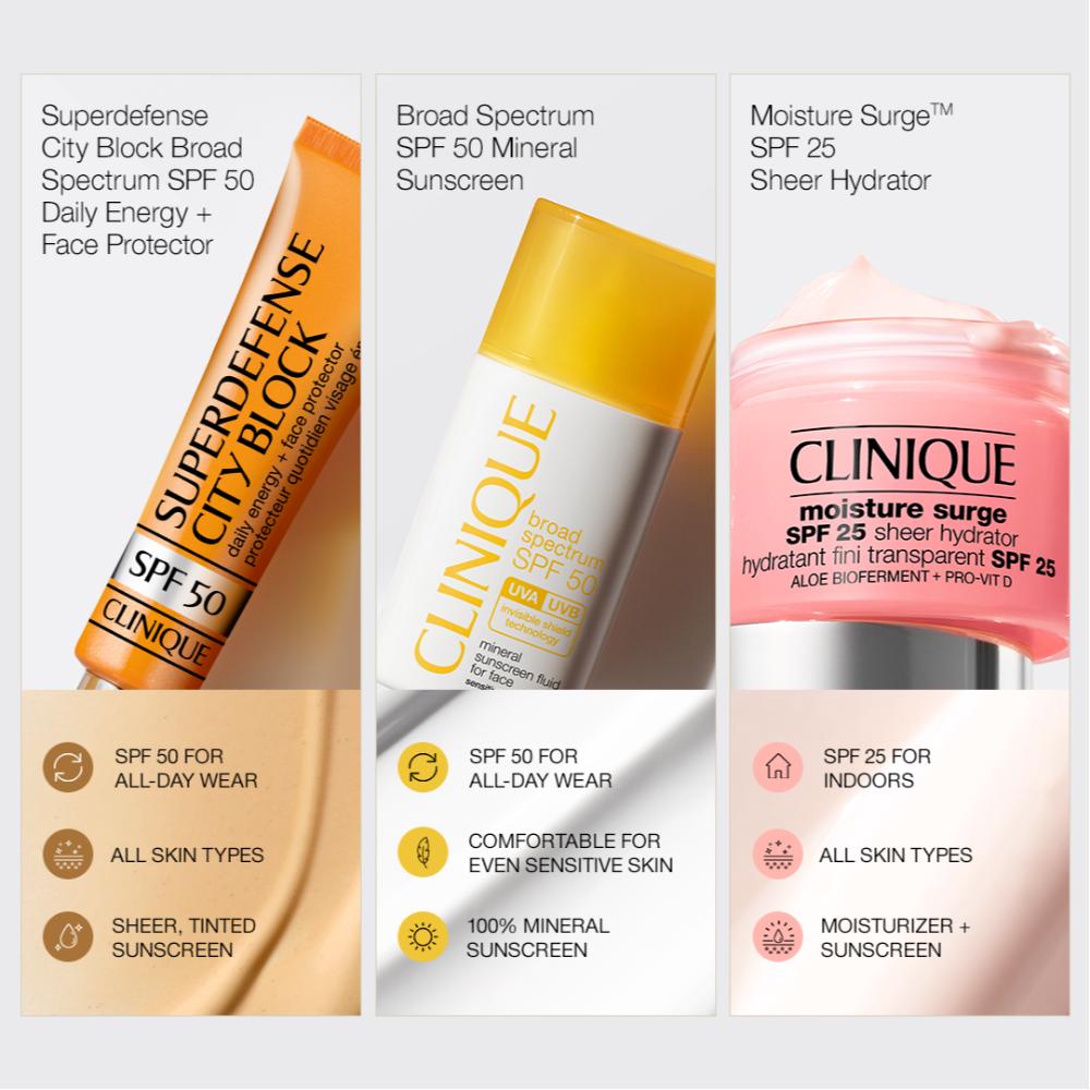 Clinique SPF 50 UVA/UVB Mineral Sunscreen Fluid For Face, 30ml