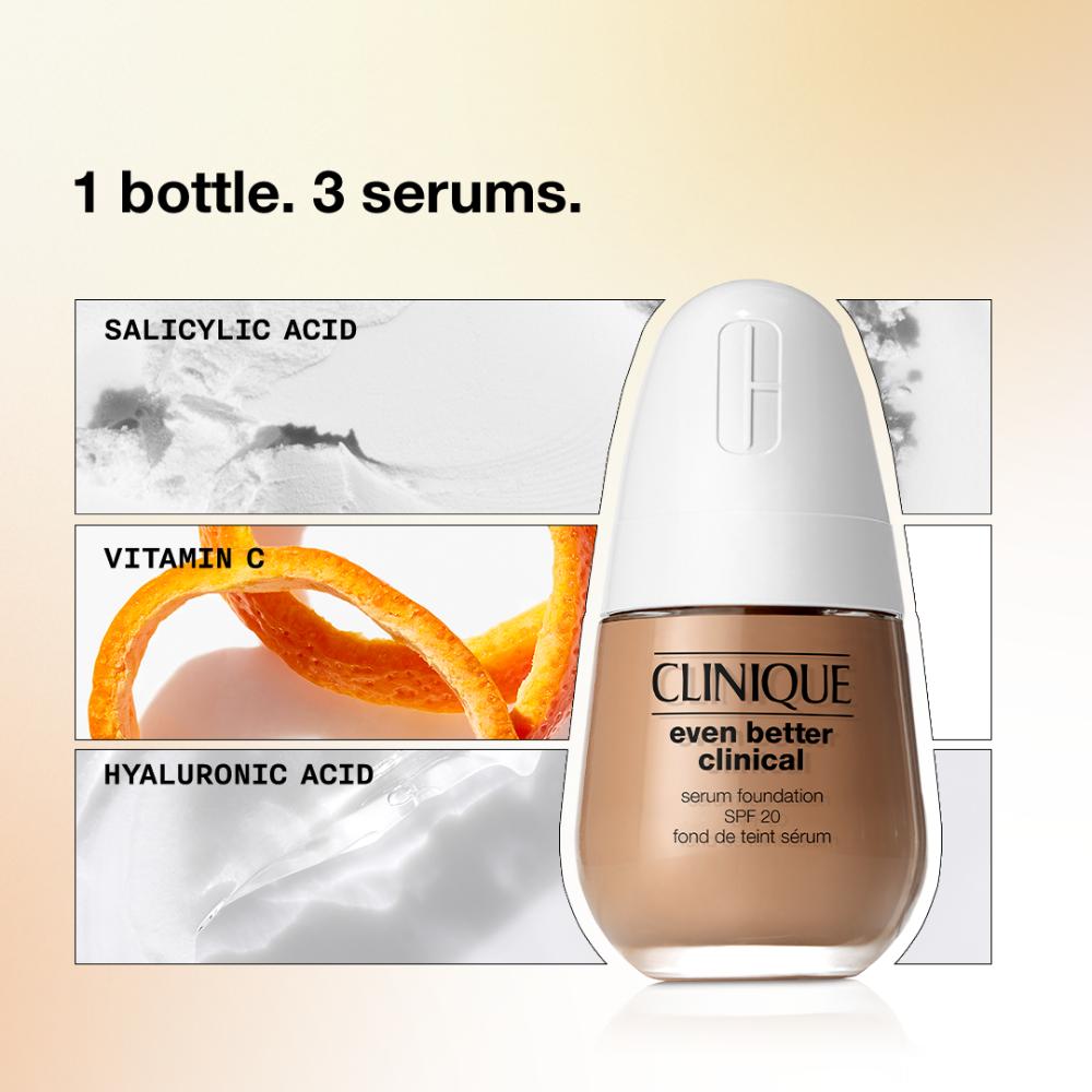 Clinique Even Better Clinical Serum Foundation SPF 20 With Vitamin C - WN 48 Oat, 30ml