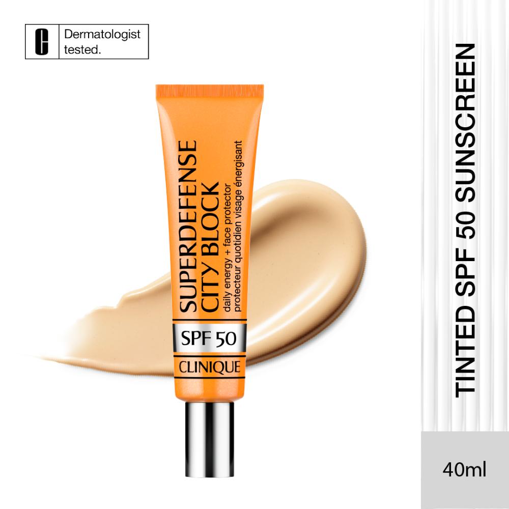 Clinique Superdefense City Block SPF 50 Tinted Sunscreen, 40ml, Buy from Indicrest