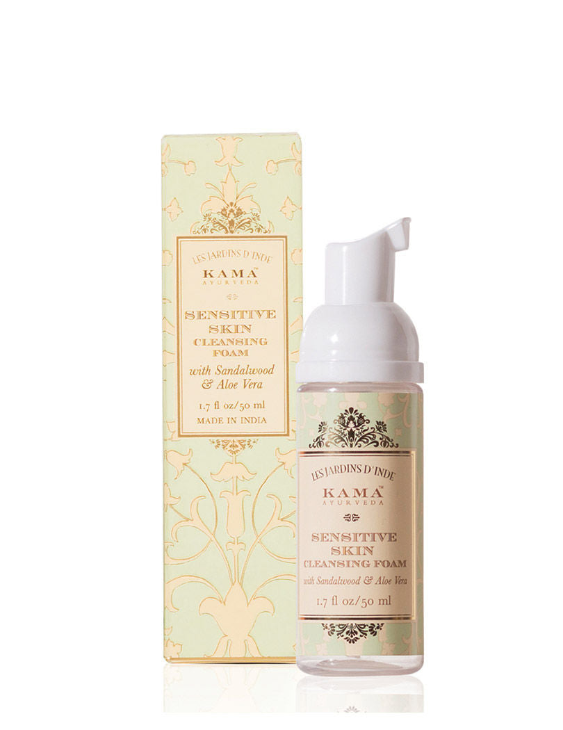 Kama Ayurveda Mini Sensitive Skin Cleansing Foam With Sandalwood & Aloe Vera, 50ml