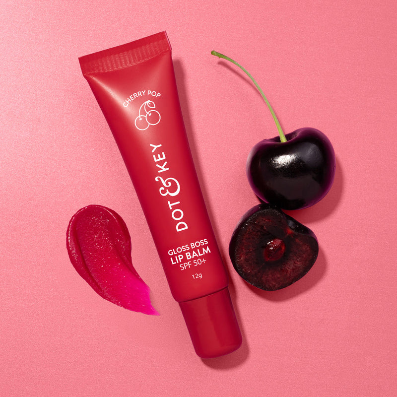Dot & Key Vitamin C + E Brightening Lip Balm with SPF 50+, Cherry Pop
