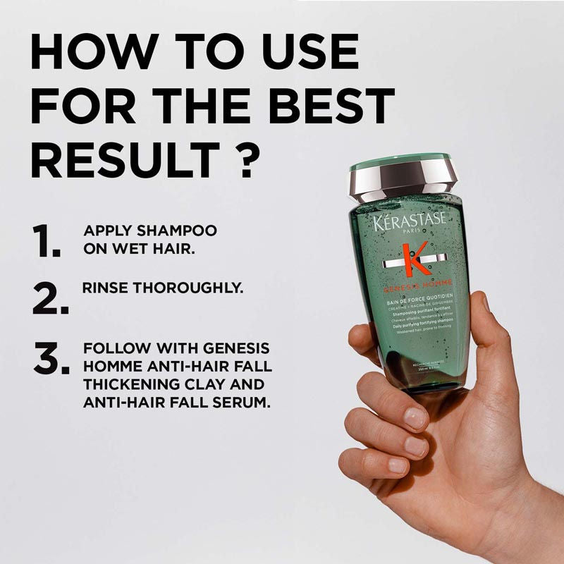 Kerastase Genesis Homme Purifying Shampoo For Men, 250ml