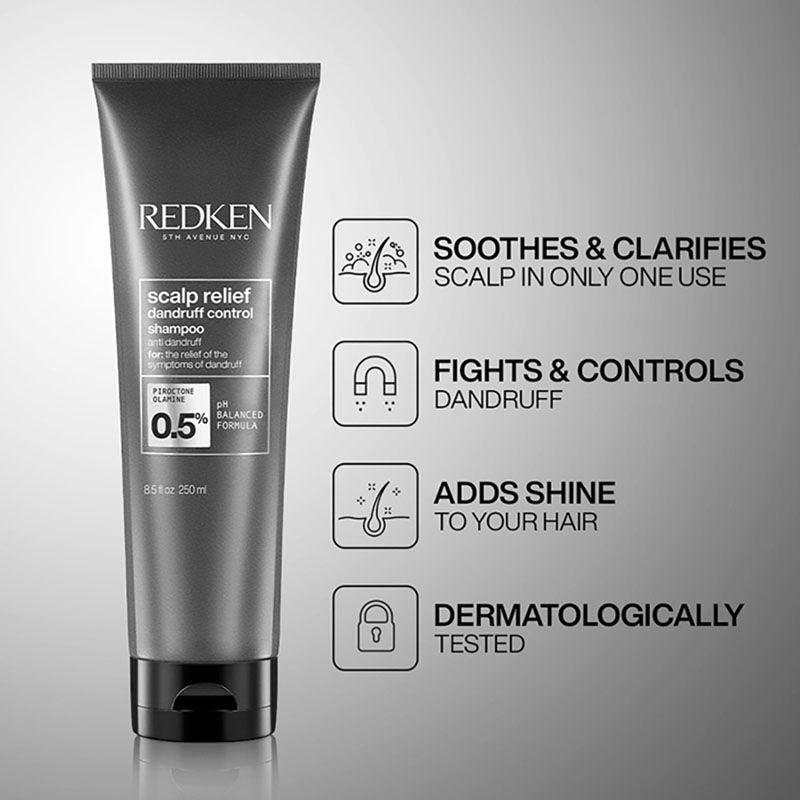 Redken Scalp Relief Anti Dandruff Shampoo For Men & Women, 250 g