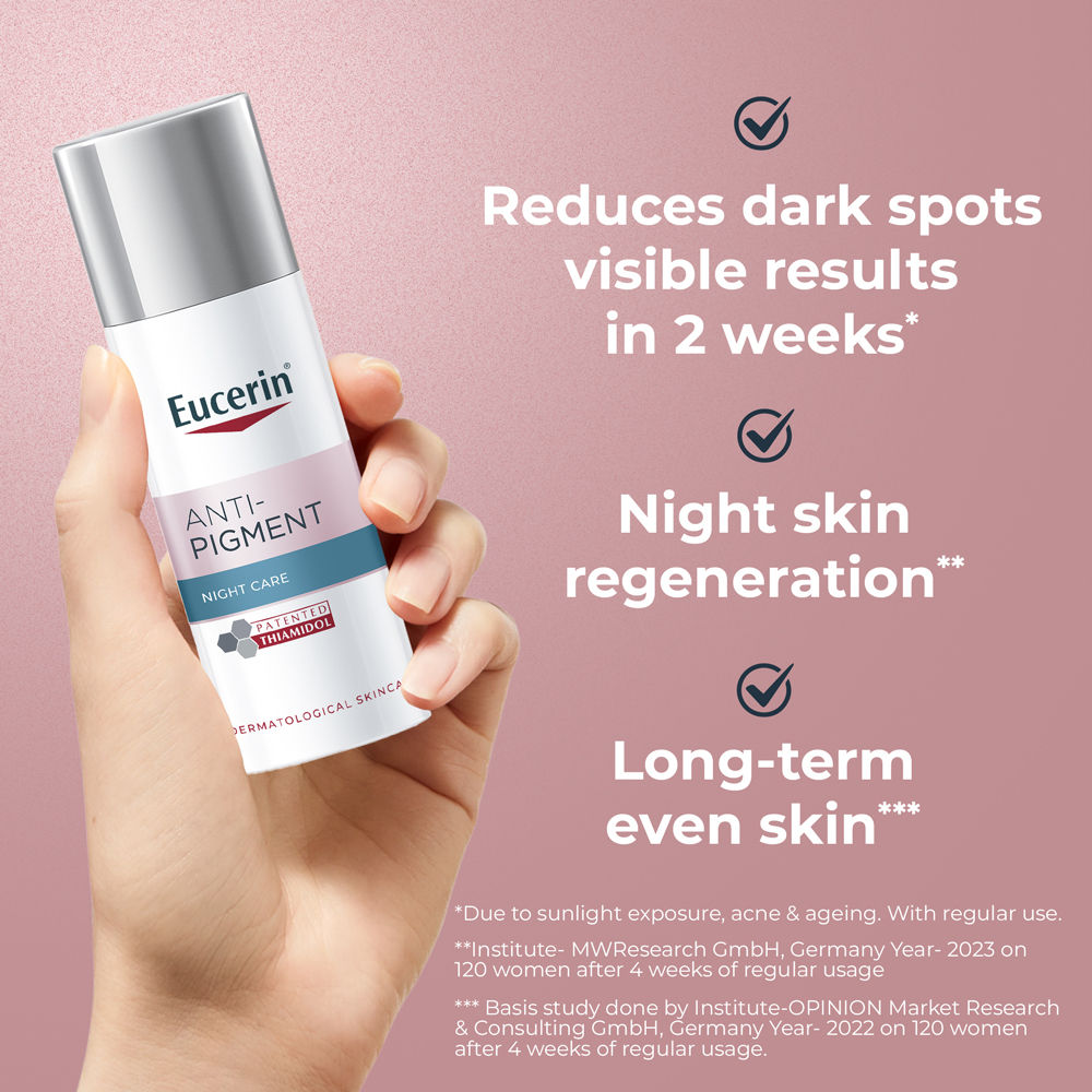 Eucerin Anti-Pigment Night Cream With Thiamidol Reduces Dark Spots & Night Regeneration, 50ml