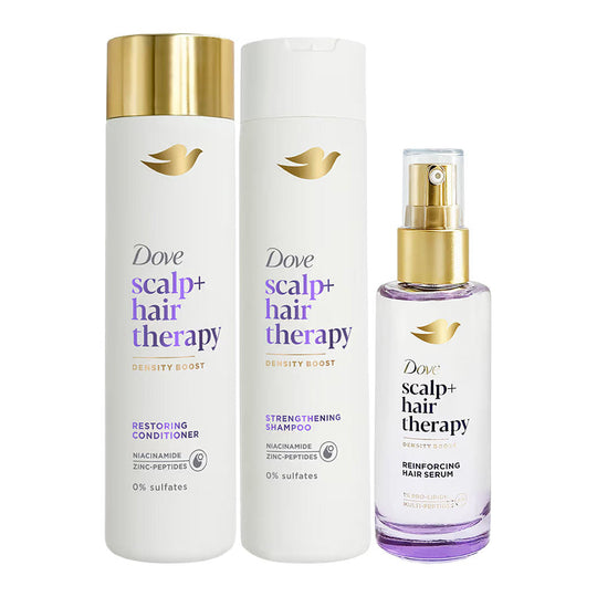 Dove Scalp + Hair Therapy Reinforcing Serum + Sulphate Free Shampoo & Conditioner Combo Buy at Indicrest