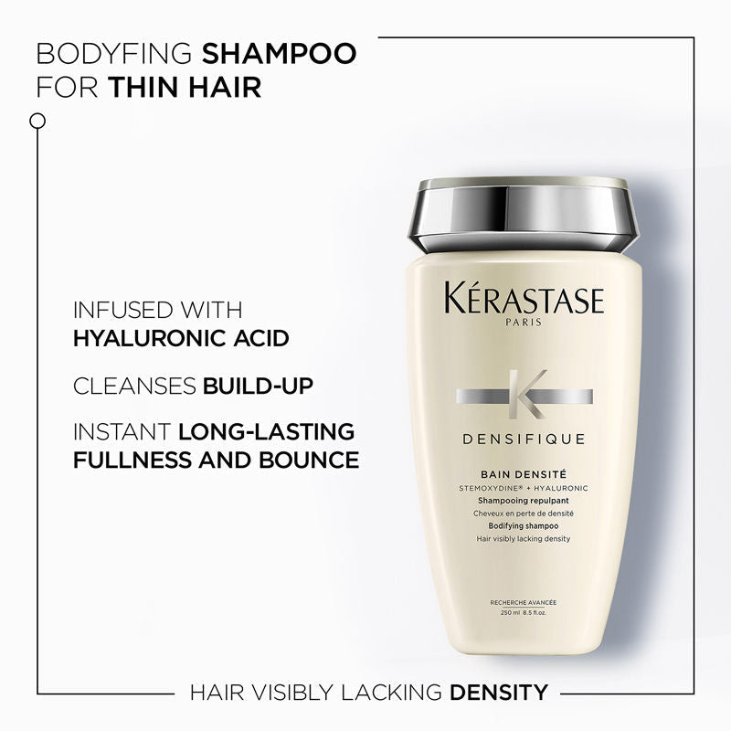 Kerastase Densifique Shampoo For Thinning Hair, With Hyaluronic Acid, Adds Volume, 250ml