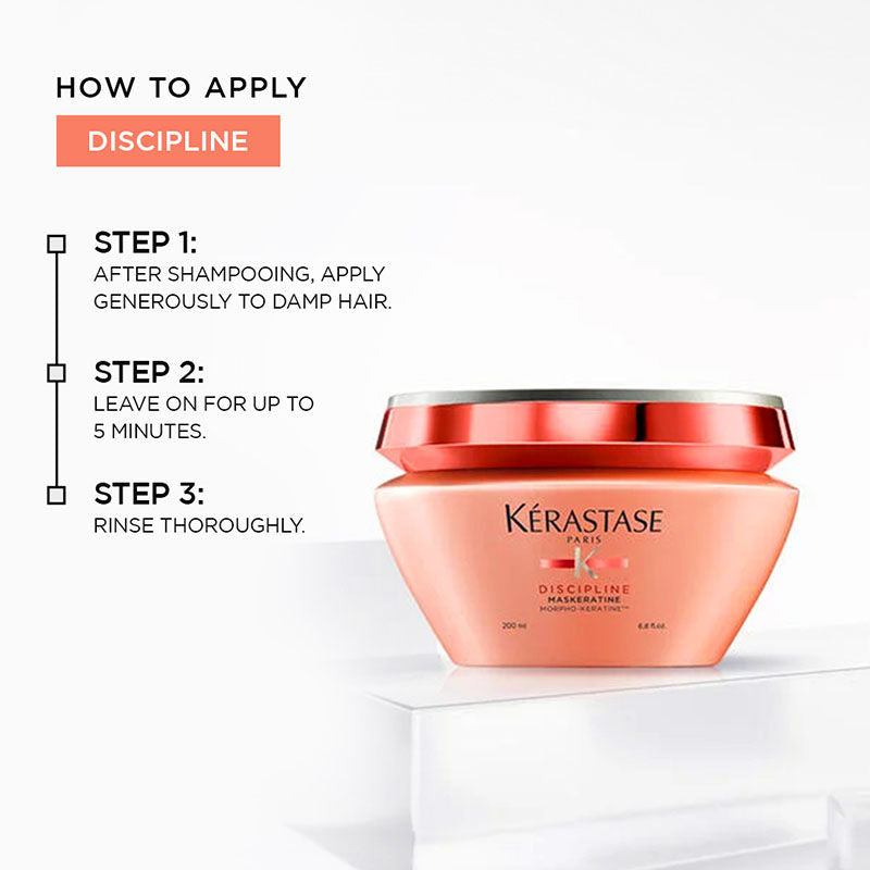 Kerastase Discipline Maskeratine Mask For Frizzy Hair, With Morpho-Keratine, 200ml