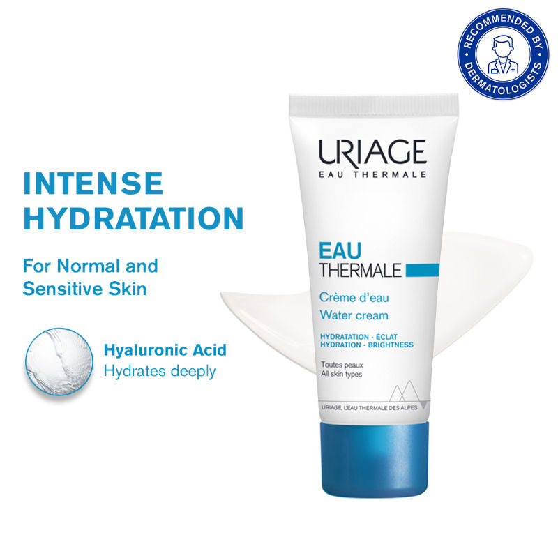 Uriage Eau Thermale Hydrating Light Water Face Cream Hyaluronic Acid 24H Hydration, Glow & Soft Skin, 40ml, Buy from Indicrest