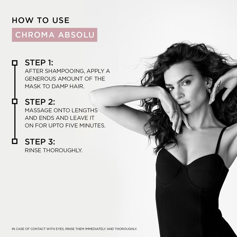 Kerastase Chroma Absolu Masque Chroma Filler Hair Mask For Color Protection & Nourishment, With Amino Acid, 200ml