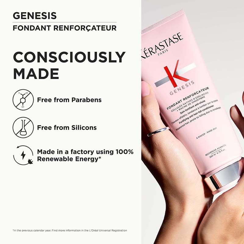 Kerastase Genesis Conditioner For Fine To Medium Hair, Adds Strength & Reduces Hair Fall & Breakage, 200ml