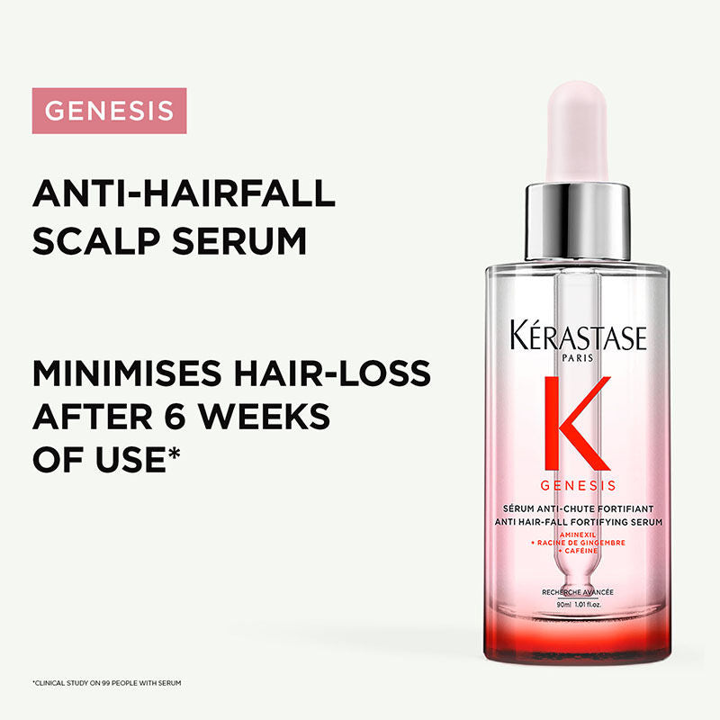 Kerastase Genesis Anti-Hair Fall Daily Scalp Serum, With 1.5% Aminexil & Ginger Root Extract, 90ml