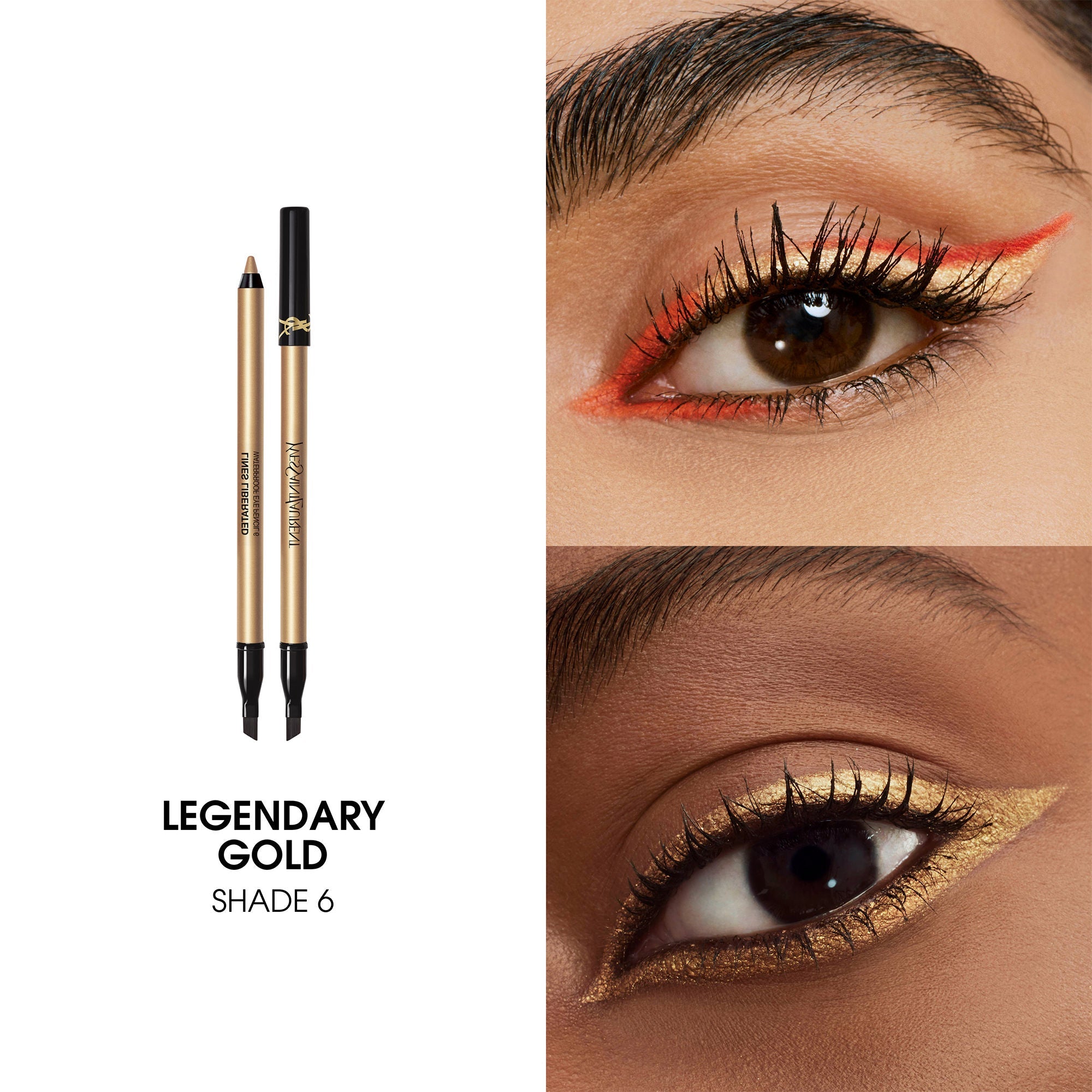 Yves Saint Laurent Lines Liberated Long-Lasting Waterproof Eye Pencil - 06 Legendary Gold, 1.2 g
