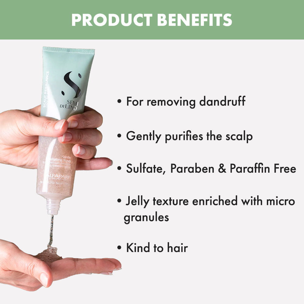 ALFAPARF MILANO Scalp Rebalance Exfoliating Scrub For Dandruff & Hairfall, Sulfate Free, 150ml