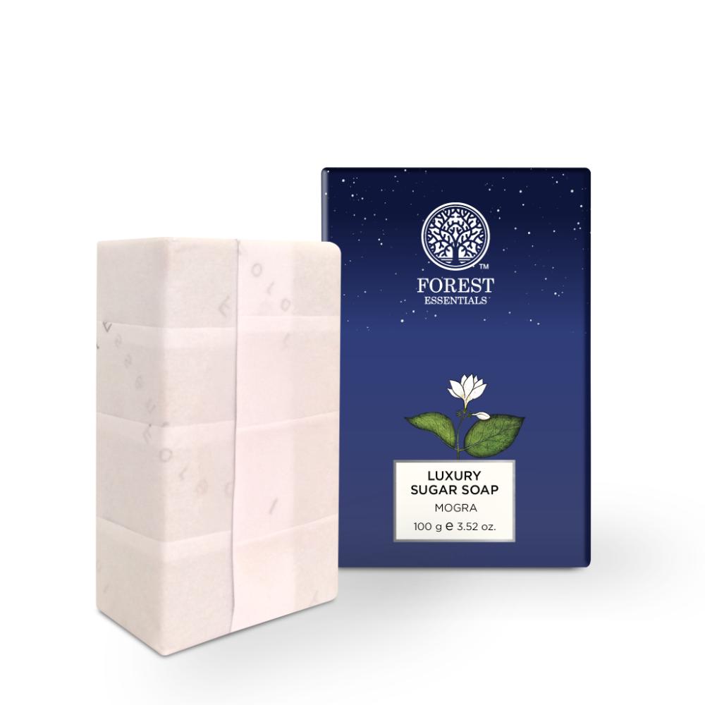 Forest Essentials Luxury Sugar Soap Mogra, 100g