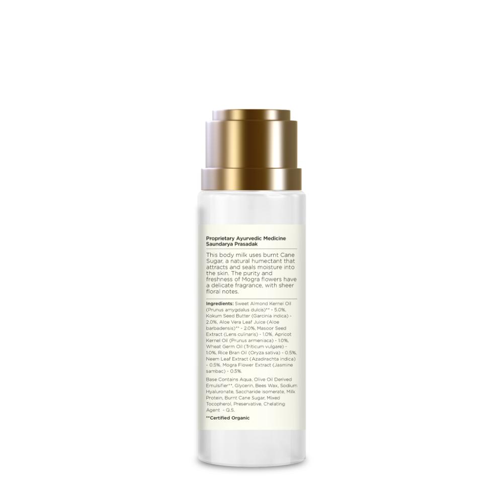 Forest Essentials Ultra-Rich Body Milk Mogra - Delicately Scented Ayurvedic Moisturising Body Lotion, 50ml