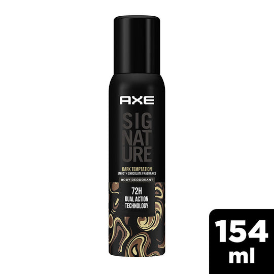 Axe Sigture Dark Temptation Long Lasting No Gas Body Deodorant For Men, 154ml Buy at Indicrest