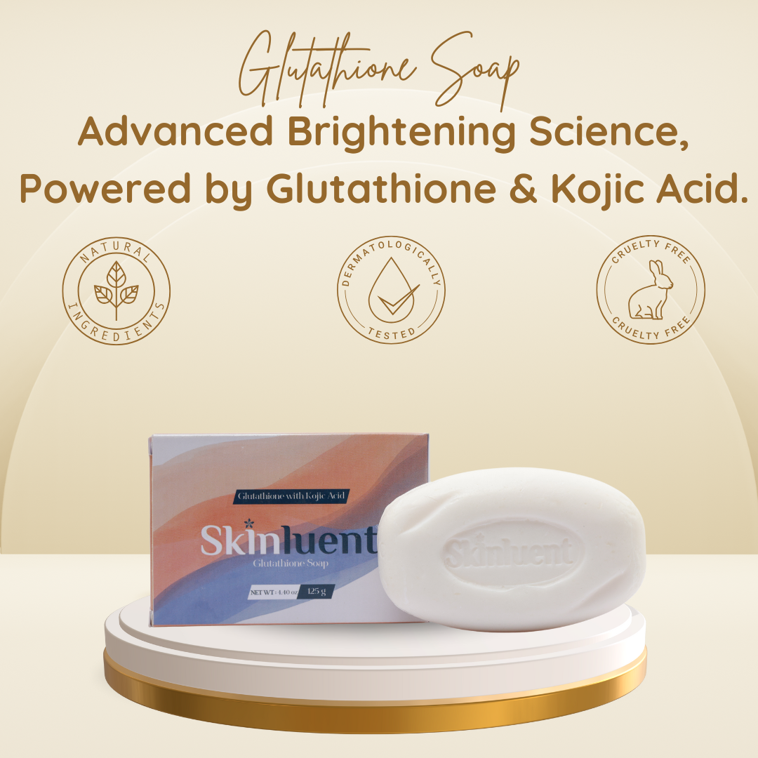 Skinluent Glutathione Face & Body Soap Bar, 125g Buy at Indicrest Image 2